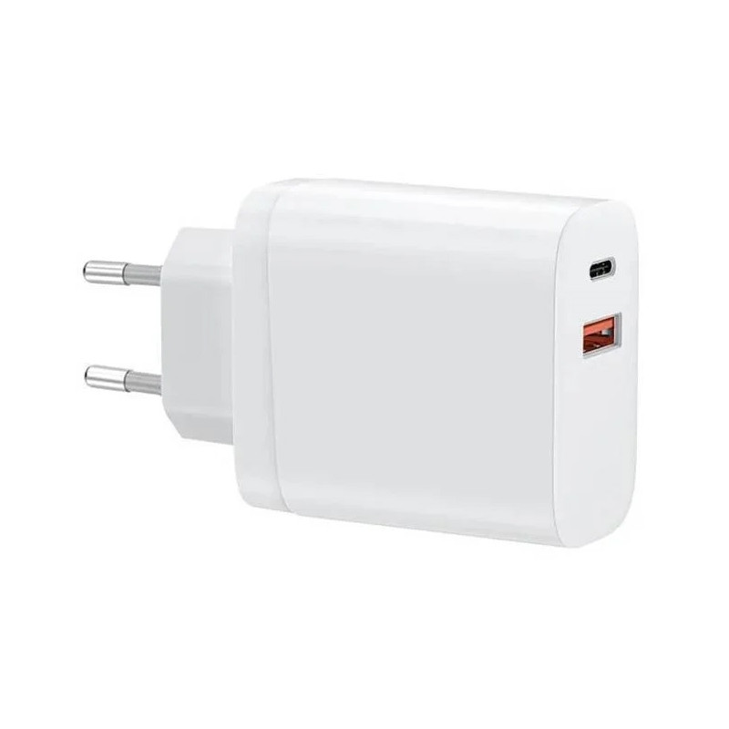 Сетевое зарядное устройство Wiwu Type-C+QC 3.0 RY-U20-A White