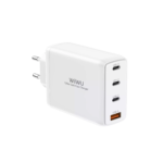 Быстрое зарядное устройство Wiwu 4 in 1 Mini GaN Quick Charger TR257-AEU EU Plug 120W White
