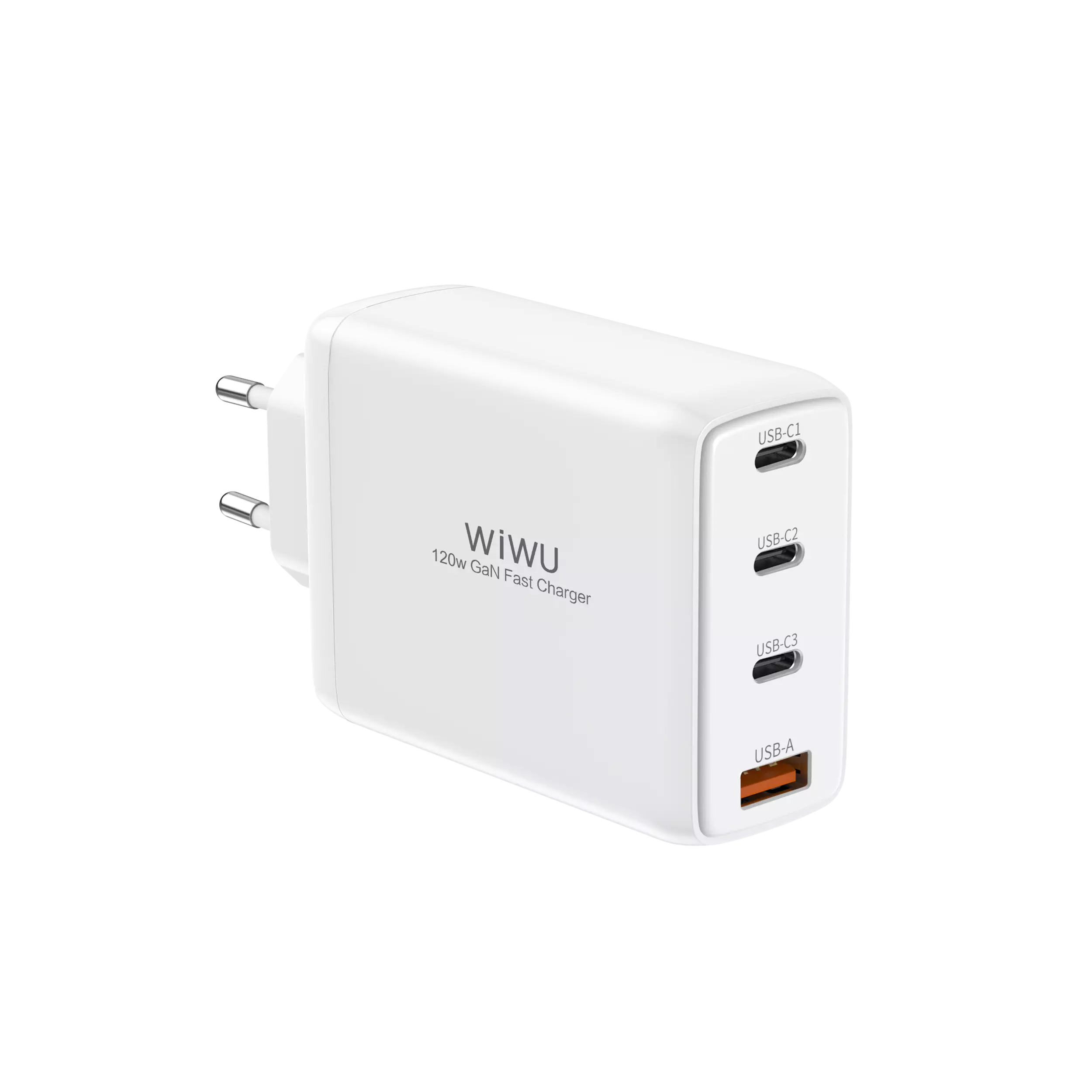 Быстрое зарядное устройство Wiwu 4 in 1 Mini GaN Quick Charger TR257-AEU EU Plug 120W White