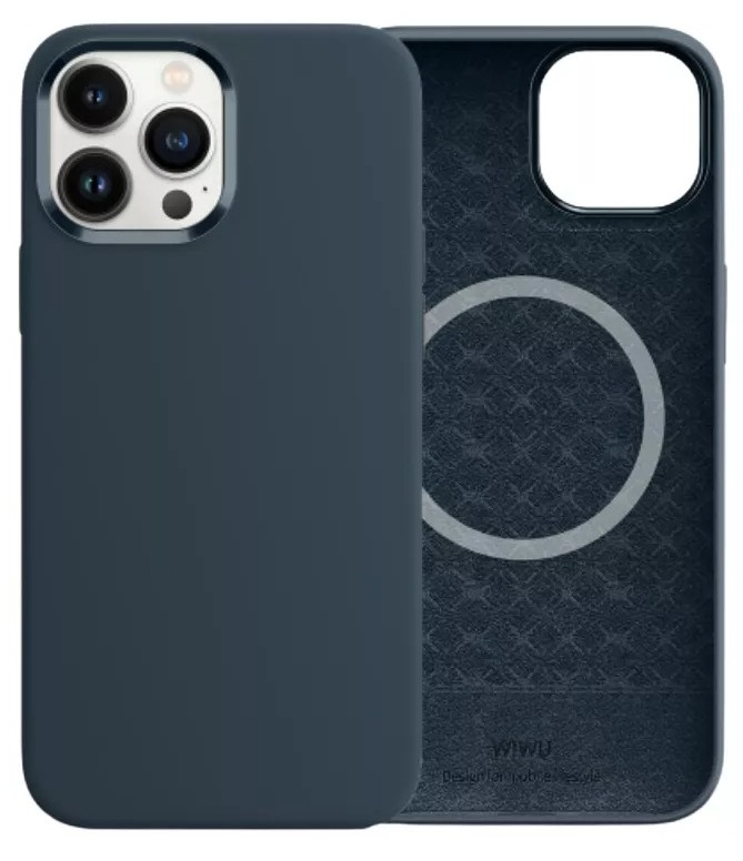 Wiwu Magnetic Silicone Phone Case for IP13/6.1" Abyss Blue