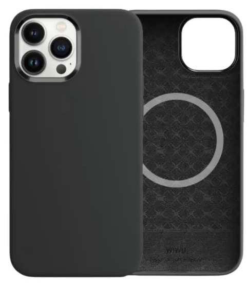 Wiwu Magnetic Silicone Phone Case for IP13/6.1" Midnight black