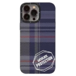 Mikwer Fang Luen для iPhone 15 Plaid Blue F04