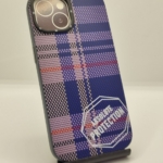 Mikwer Fang Luen для iPhone 15 Plaid Blue F04