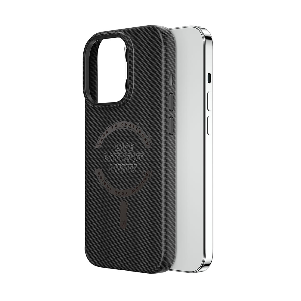 Wiwu Karbon Mangetic Phone case for iPhone 15 LCC-107 Black