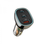 Wiwu Intelligent Transparent Series Car Charger PC700 Black